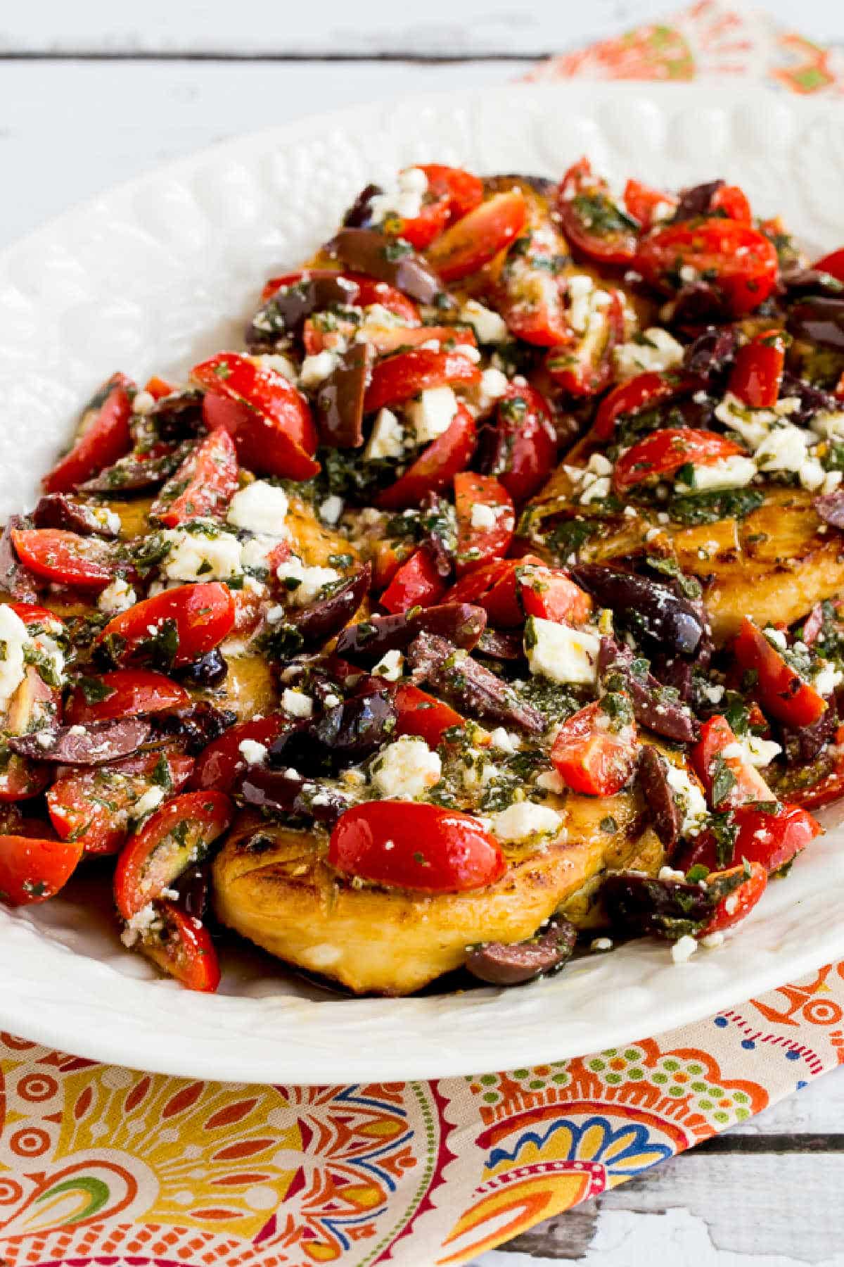 Chicken with Olives and Feta Cheese