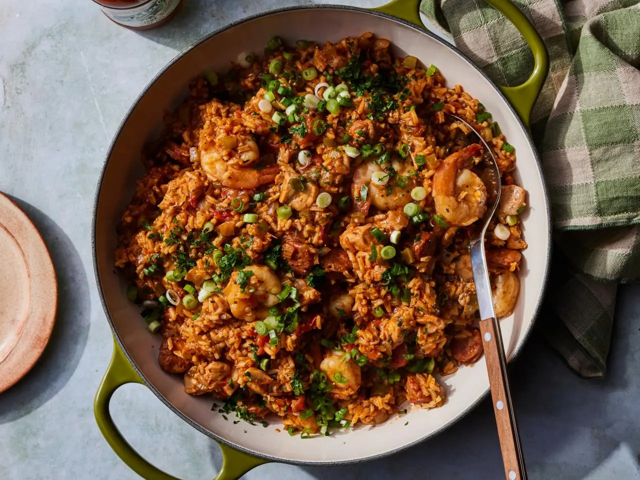 Chicken, Shrimp and Andouille Jambalaya