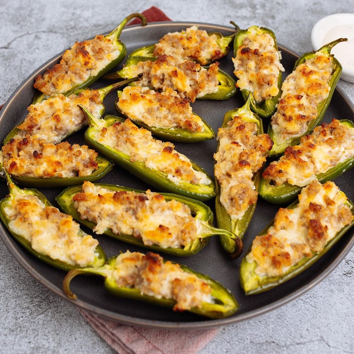 Sausage Jalapeno Poppers