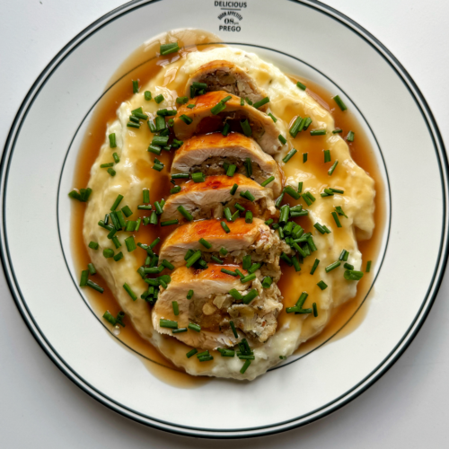 Muenster-Bacon Stuffed Chicken Breast