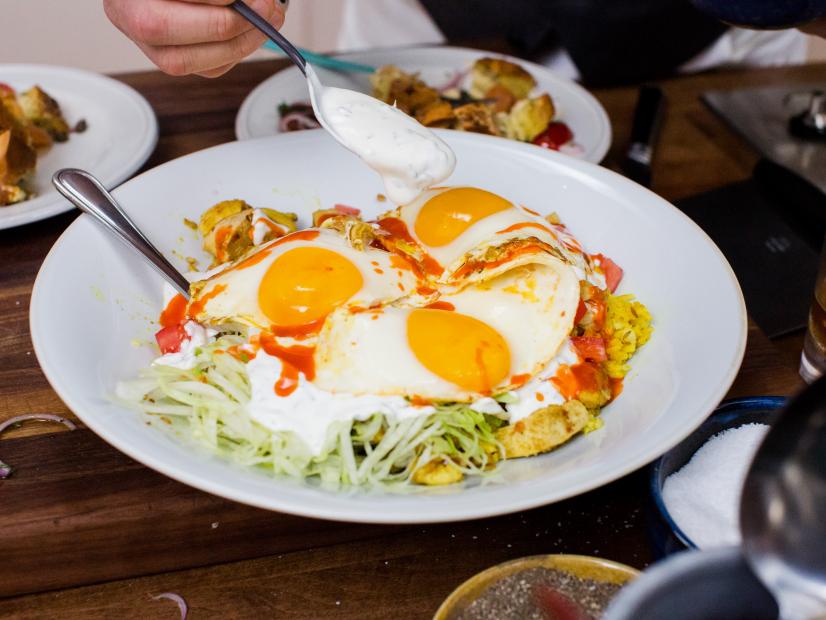 Halal Guys-Inspired Chicken and Rice with Fried Egg