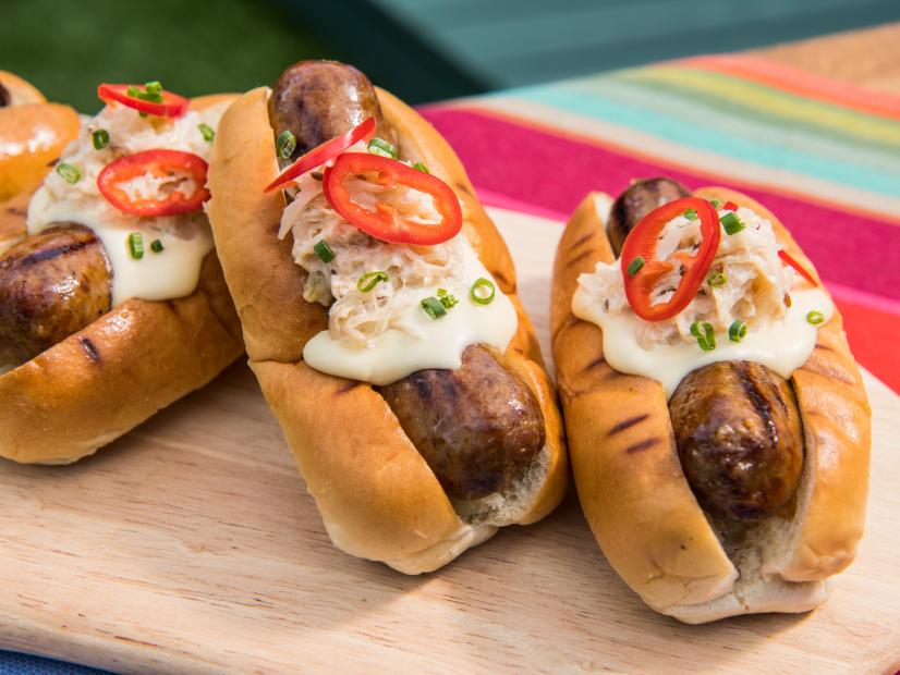 The Ultimate Cheesy and Spicy Reuben Brats