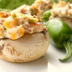 Jalapeno Popper Mushrooms