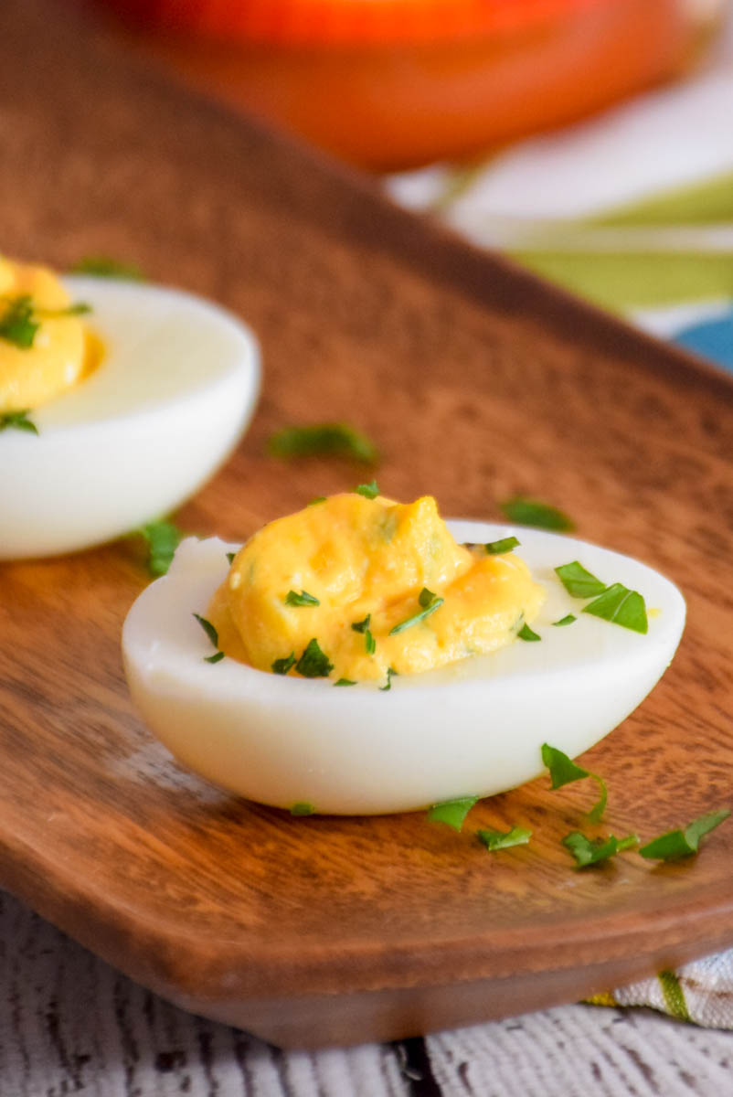 Buffalo Style Stuffed Eggs