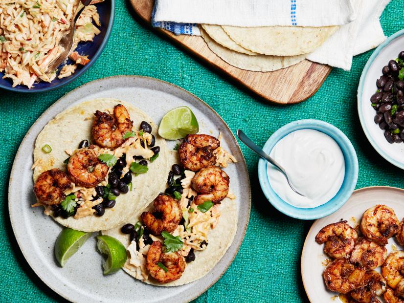 15-Minute Shrimp Tacos with Spicy Chipotle Slaw