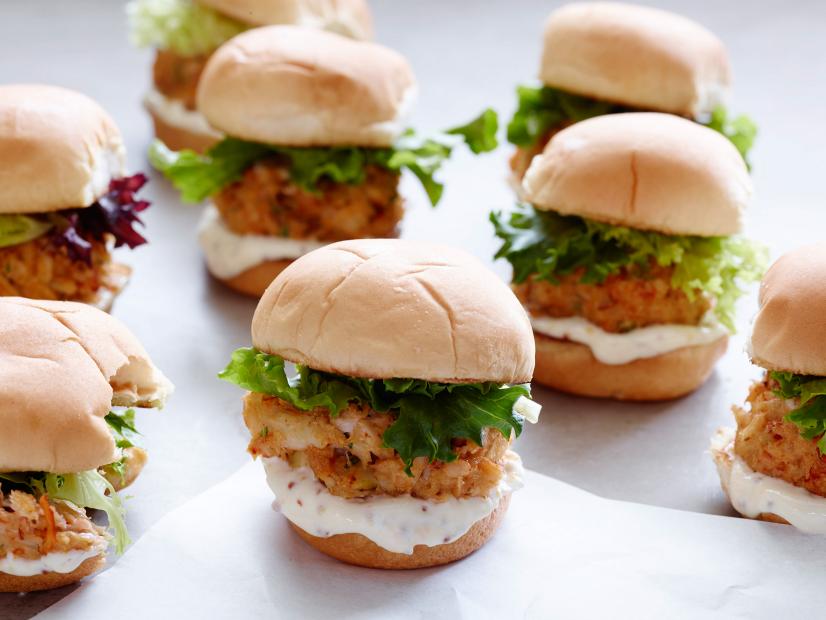 Crab Cake Sliders with Blood Orange Aioli