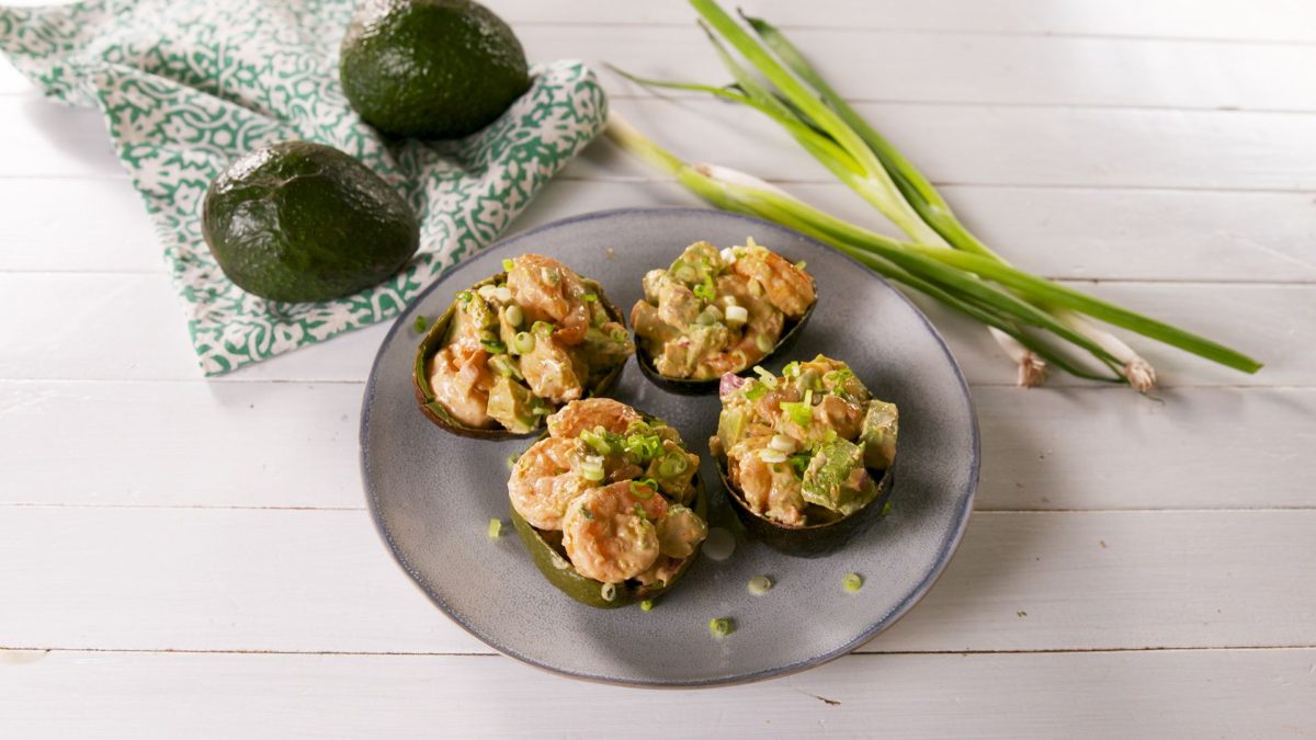 Spicy Shrimp Stuffed Avocados