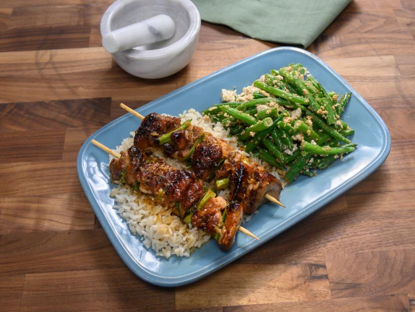 Chicken Yakitori and Rice