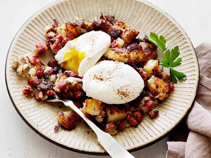 Corned Beef Hash with Poached Eggs