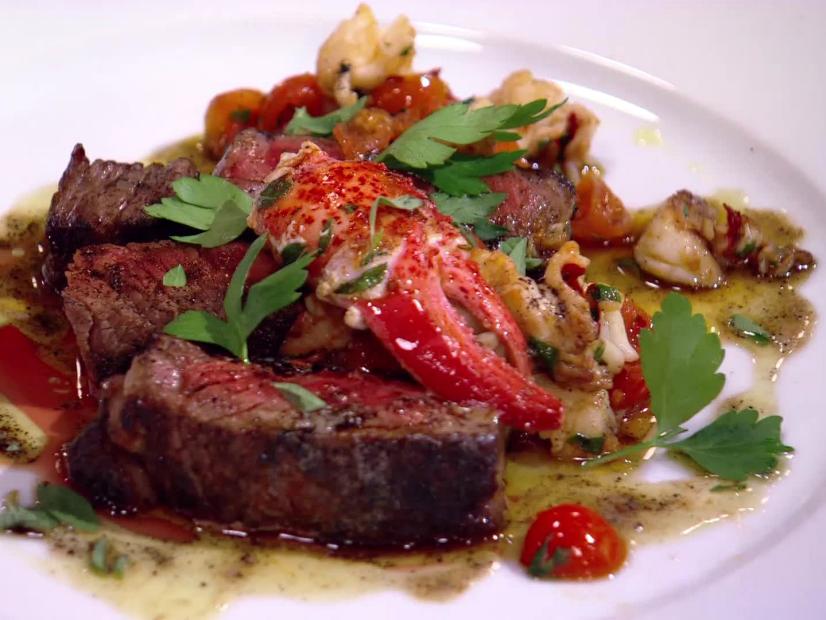 Grilled Rib-eye with Fra Diavolo Lobster Relish