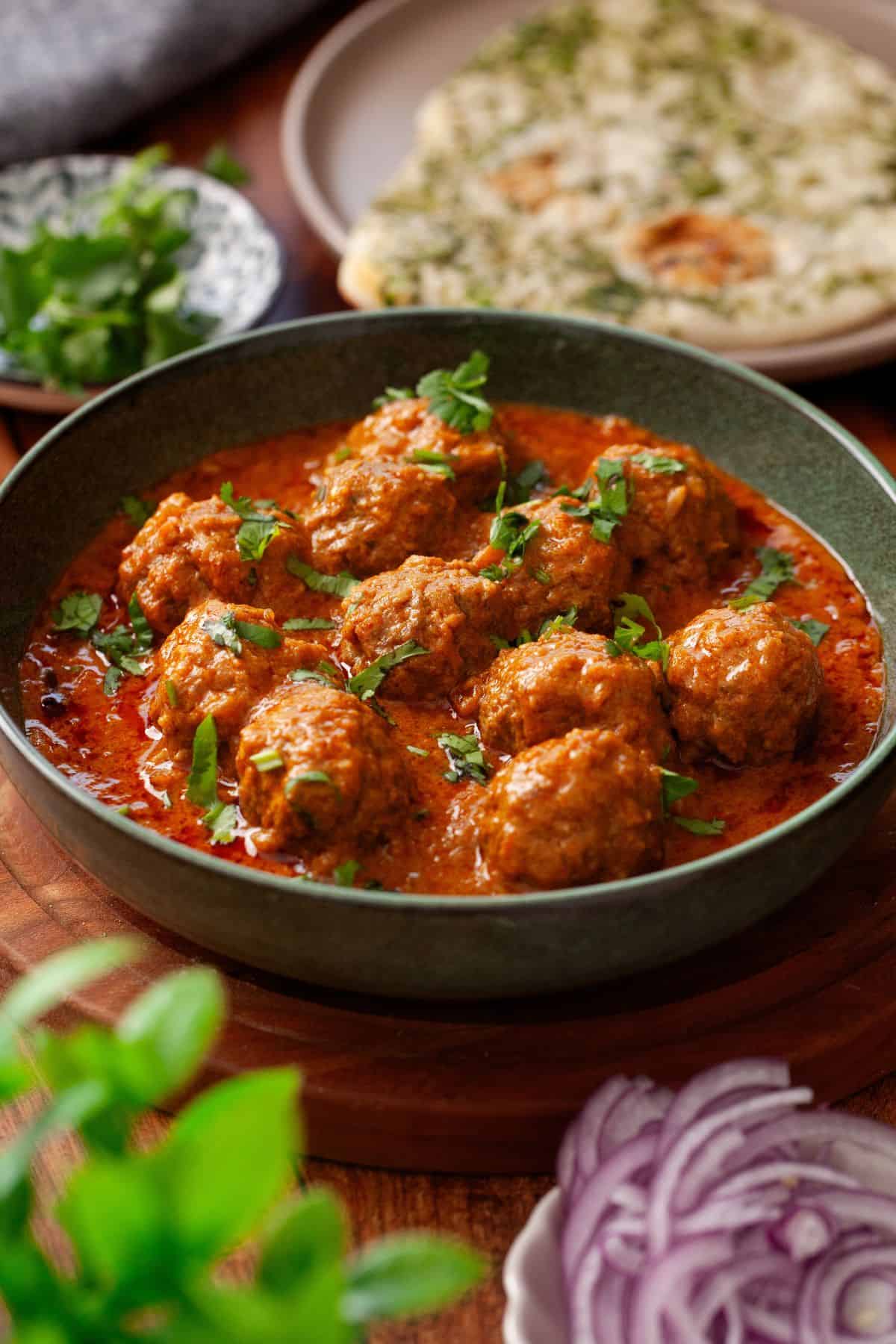 Mutton Keema Kofta Curry (Meatball Curry)