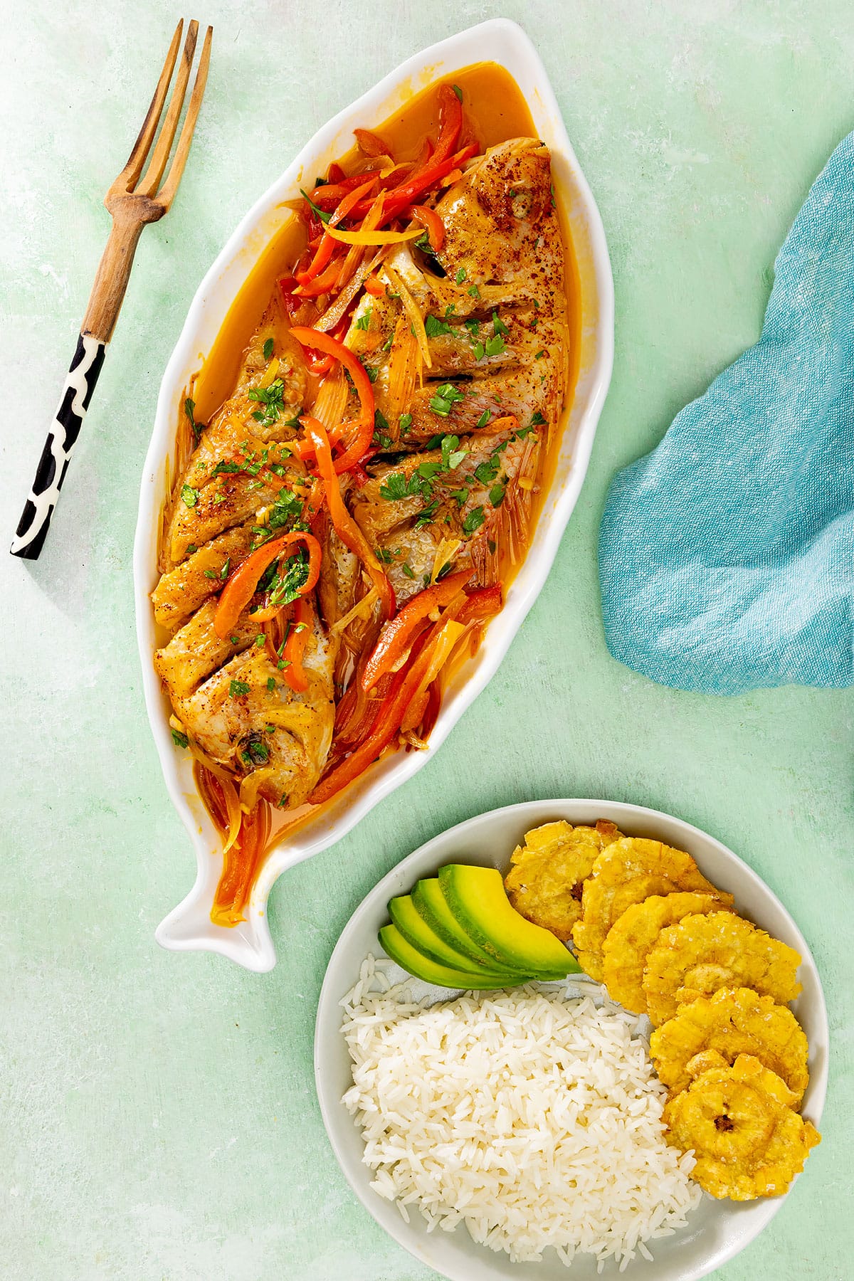 Pescado con Coco Fish in Coconut Milk Sauce